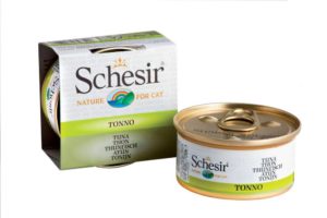 консервы для кошек schesir с тунцом