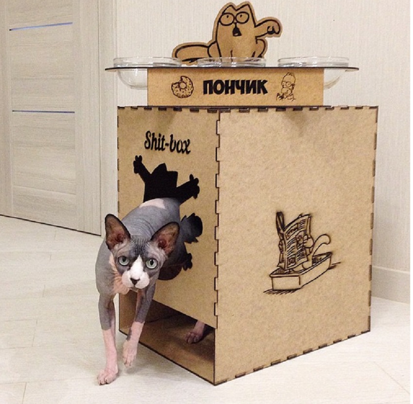 Туалет-домик для котенка
