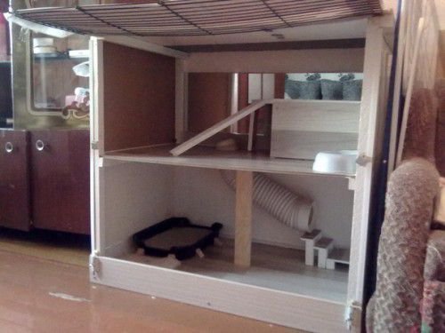Клетка из фанеры для хорька