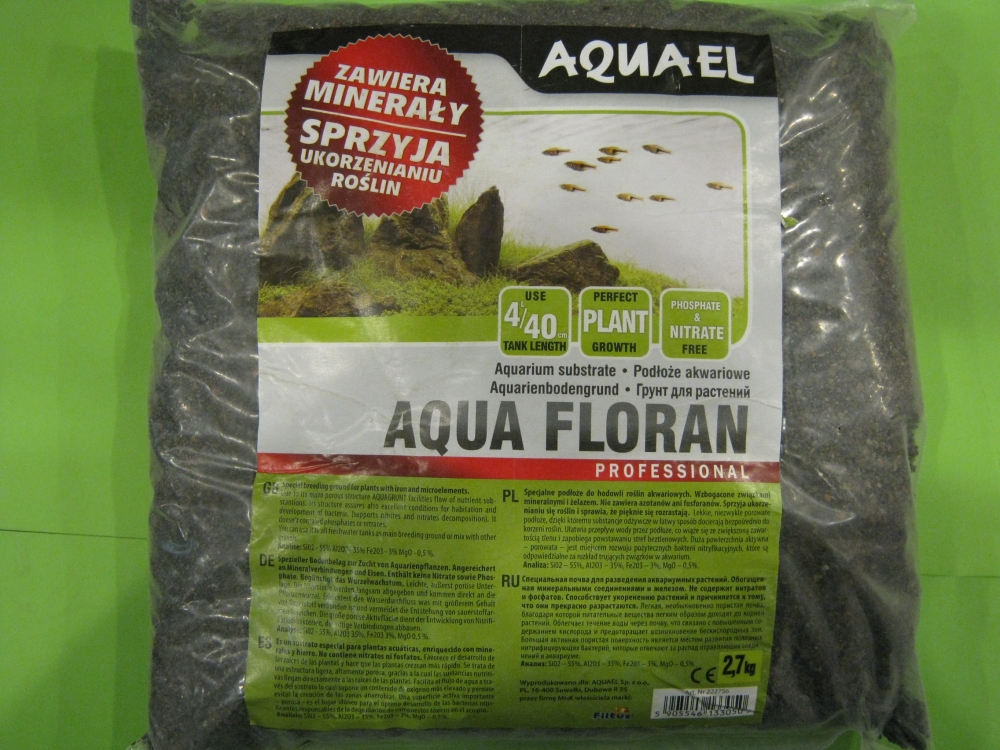 AQUAEL Aqua floran 4 л. грунт для растений — Зоомагазин СОМ
