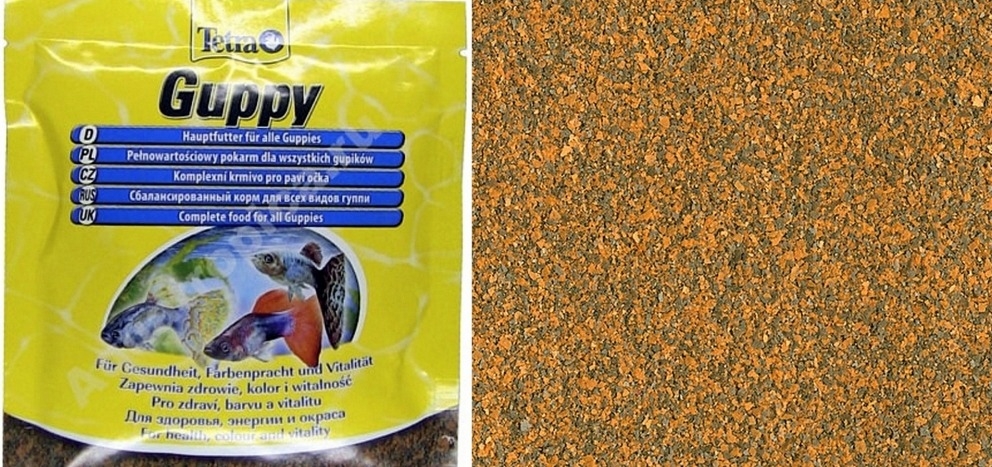 Низкая цена! Купить 2) TetraGuppy 12 г (пакетик), корм для гуппи ...