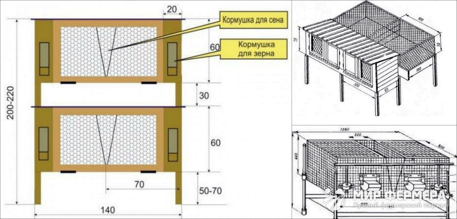 Клетки для кроликов своими руками 